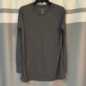 adidas Men's Gray Long Sleeve Shirt